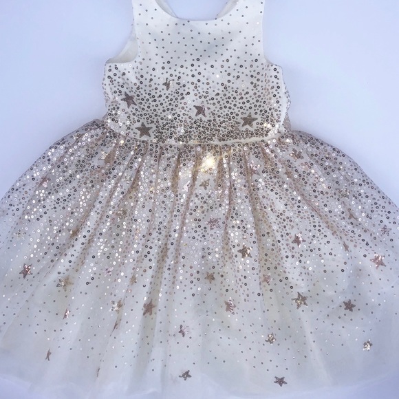 h&m tulle dress with sequins